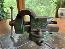 VINTAGE ERIE TOOL WORKS SUPERIOR No. 43 SWIVEL BENCH VISE 3” JAWS USA picture