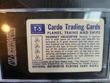 1958 leaf T-5 SIKORSKY HELICOPTER CARDO TRADING CARDS SGC NMMT88 picture