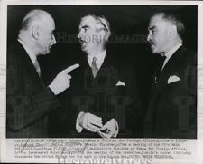 1952 Press Photo Foreign Ministers Robert Schuman, Anthony Eden, R.G. Casey picture