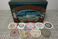 Official Riverboat EMPTY Gambling Kit + Variety Casino Poker Chips picture