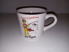 Vintage Las Vegas Coffee Mug Souvenir Fisherman Kitschy  picture