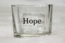 HOPE Clear Glass Small Votive Candle Holder picture
