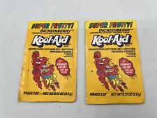 VINTAGE NOS KOOL-AID 2 SUPER FRUITY INCREDIBERRY STRAWBERRY RASPBERRY PACKAGE  picture