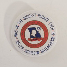 Vintage Washington, MO Sesquicentennial 1989 Parade Pinback Button picture