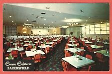 CROWN CAFETERIA, 1616 30th STREET, BAKERSFIELD, CALIF. – Closed - 1950s Postcard picture