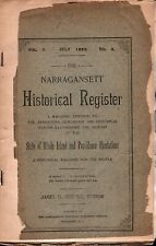 1889  The Narragansett Historical Register  Rhode Island  80 Pages  9