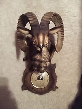 Vintage Plastic Rams Head Thermometer/Barometer picture
