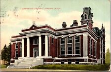 Postcard Carnegie Library in Lansing, Michigan picture