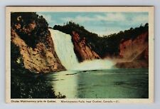 Montmorency Falls-Quebec, Chutes Montmorency, c1948 Antique Vintage Postcard picture
