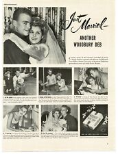 1944 Woodbury Soap Patricia Annabil of CA weds Douglas Miller USC QB Print Ad picture
