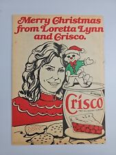 Merry Christmas from Loretta Lynn and Crisco Clipping Original 1982 picture