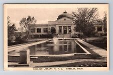 Greeley CO-Colorado, College Library Vintage Souvenir Postcard picture