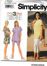 Simplicity Pattern 7920; Misses Leggings, Mini Dress & Tunic, Size PT-MD, FF picture