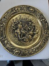 Peerage Plate Hammered Embossed. 1950 England  Brass Pub Tavern 14” Wall Hanging picture