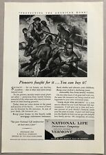 Vintage 1949 Original Print Advertisement Full Page - National Life Insurance Co picture