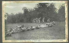 RPPC WWI CAMP FUNSTON, Ft Riley, KS Kansas; Passed by Censor  Soldiers & Rifles picture