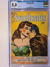 SWEETHEARTS # 27 CHARLTON 1954 CGC 5.0 CLASSIC MATT BAKER GOOD GIRL COVER SCARCE picture