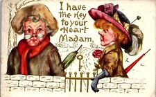 Vintage Postcard I Have the Key to Your Heart Madam Old Lady Granny Humor 1910 picture
