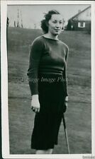 1938 Eva Shore Golfer Wooster O.H College Can'T Compete With Men Golf Photo 5X7 picture