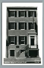 House Where President Lincoln Died, Washington DC Vintage RPPC Postcard picture