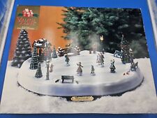 Vtg 1997 Mr Christmas Holiday Skaters Village Ice Skating Rink 50 Songs In Box picture