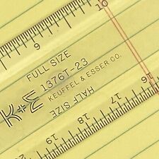 VTG Keuffel Esser CLEAR Paragon 18 Inch Ruler Model 1376T-23 Draft Machine Scale picture