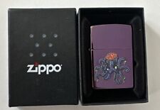 Zombie Octopus - High Polish Purple/Abyss Zippo Lighter - Standard Insert picture