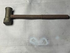 VINTAGE ALL STEEL DUAL FLAT HEAD HAMMER Approx 6 Inches In Length picture