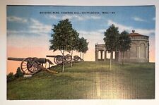 1943 Chattanooga, TN - Boynton Park on Cameron Hill - Civil War Cannons Postcard picture