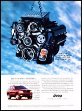 2000 Jeep Grand Cherokee Engine Original Advertisement Car Print Art Ad D170 picture