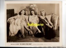 JINX FALKENBURG JOAN DAVIS ANN SAVAGE ORIG 8x10 PHOTO PINUP W/ SOAR FEET 1943 picture