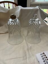 Vintage Homeco Home Interior Crystal Clear Peg Votive Candle Holders Lot of 2 picture