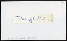 Betty Lou Keim d2010 signed autograph 3x5 Cut American Stage Film TV Actress picture