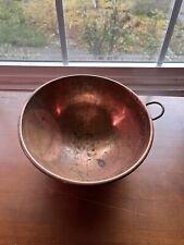Vintage Copper Mixing Bowl  8 Inches picture