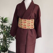 Chestnut Summer 1 Layer Vintage Japanese Kimono Robe Evening Dress Costume picture
