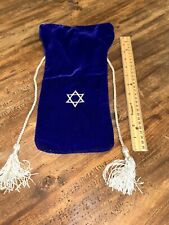 Blue Velvet Bag with Star of David - Jewish Judaica picture