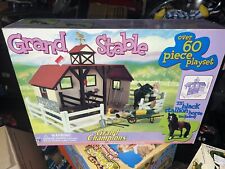 Sealed Vintage Grand Champions Grand Stable 60+ Piece Playset W/ Black Stallion picture