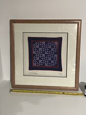 Amish Heritage Collection MultiColor Quilt Square Framed Oak - “Corn And Beans” picture