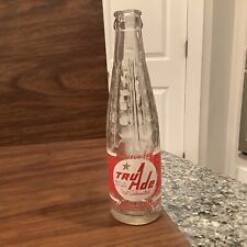 VINTAGE TRU ADE Bottle, Clear with RED PYRO  7 OUNCE BOTTLE ~ Pasteurized picture