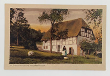 Old Westphalian farmhouses from Sauerland Germany Postcard Unposted picture