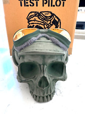 Jungle Green Test Pilot Tiki Mug with Rare Gold Lenses Trevor Foster Lost Temple picture