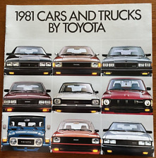 VINTAGE 1981 TOYOTA CARS AND TRUCK ADVERTISING DEALER BROCHURE - LAND CRUISER picture