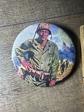 Vtg John Wayne Green Berets Pinback Button  picture