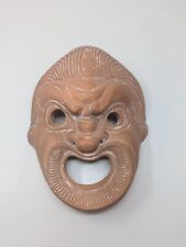 Ancient Greek Hellenistic Comedy Mask | Vintage Chalkware Replica picture