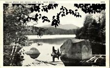 1942. SQUAW BROOK & INDIAN LAKE, NY. NEAR SABAEL. POSTCARD. FX2 picture