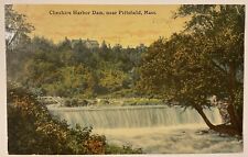 Cheshire Harbor Dam, Near Pittsfield, MA Postcard 1911 picture