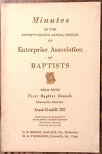 1955 SALYERSVILLE  KY ENTERPRISE ASSOCIATION OF BAPTISTS SESSION MINUTES Z4859 picture
