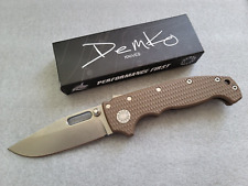 Andrew Demko Custom MG AD20S Slotted Clip Point, Earth G10, Free Deep Carry Clip picture