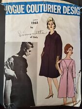 RARE Vintage 1969 VOGUE COUTURIER  DESIGN 1265 by Simonetta of Italy UNUSED picture