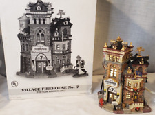 2003 Lemax Collectors Club Members Only FIREHOUSE NO 7 Village #35921 Box & Cord picture